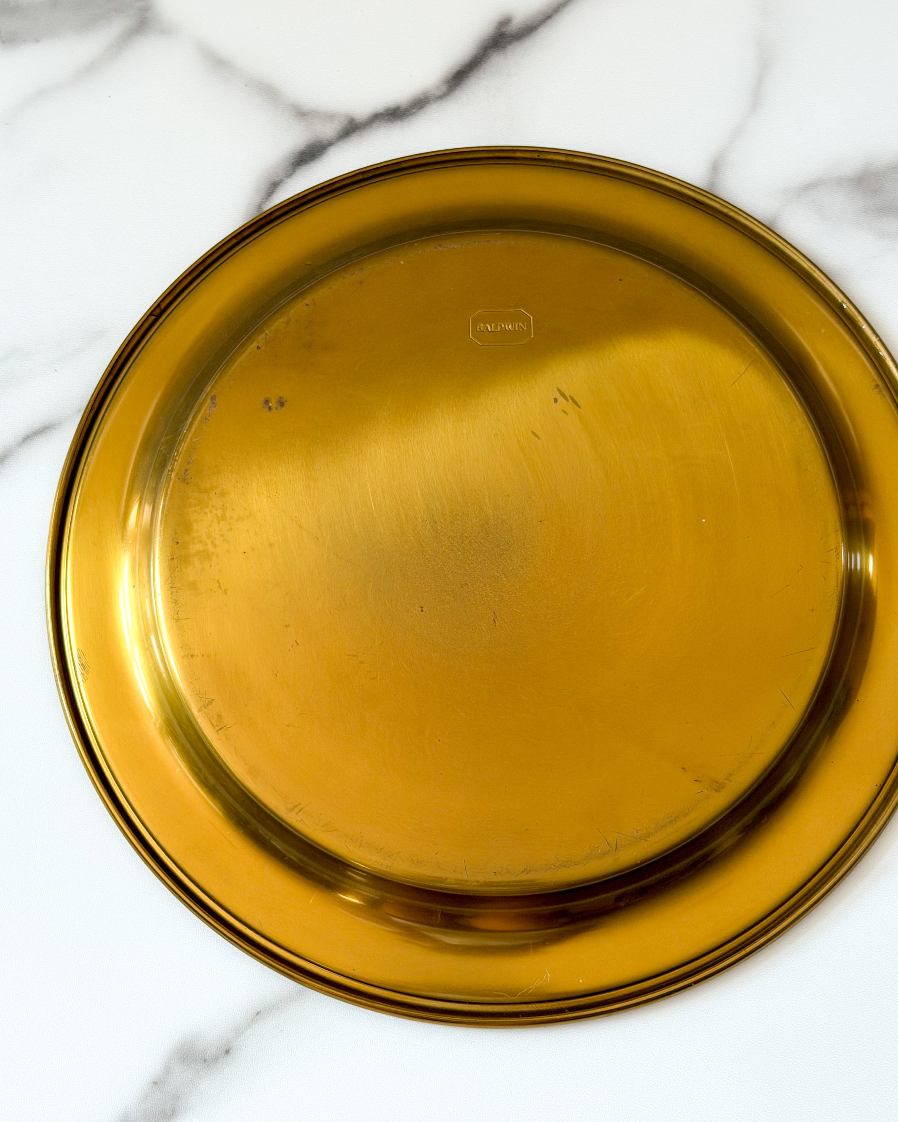 Baldwin Brass Etched Tray