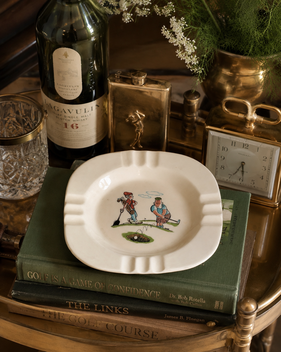 Vintage Golf Ashtray Catchall Dish