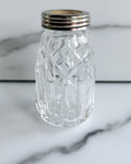 Vintage Cut Crystal & Silver-Tone Baby Bottle