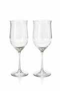 Towle Full Lead Crystal Wine Glasses Made in Austria, Elegant Stemware Pair
