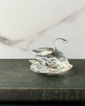 Vintage Swarovski Crystal Swan Figurine 2”