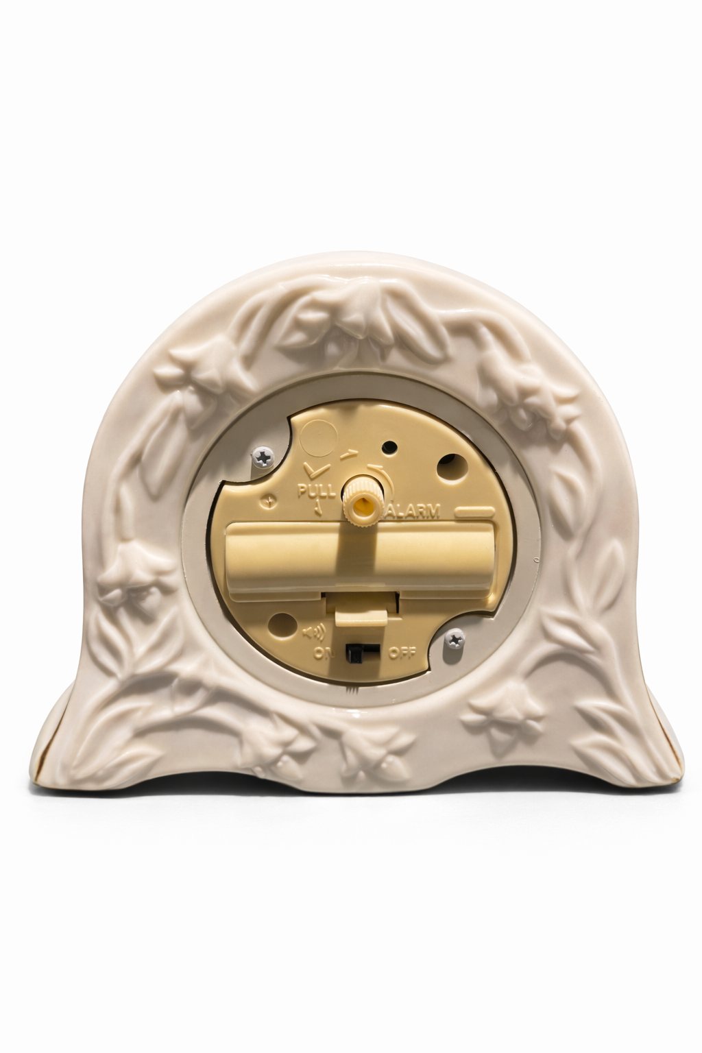 Howard Miller Floral Ceramic Mantel Clock