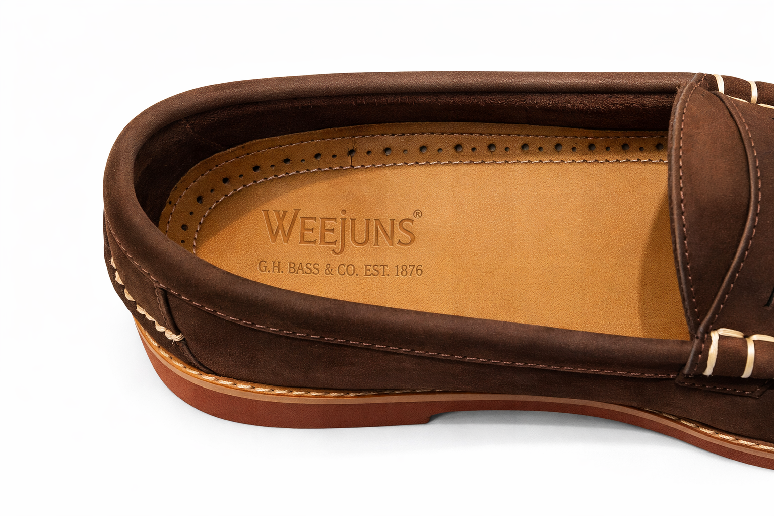 G.H. Bass & Co. - Weejun Nubuck Penny Loafers - Brown
Excellent condition 9