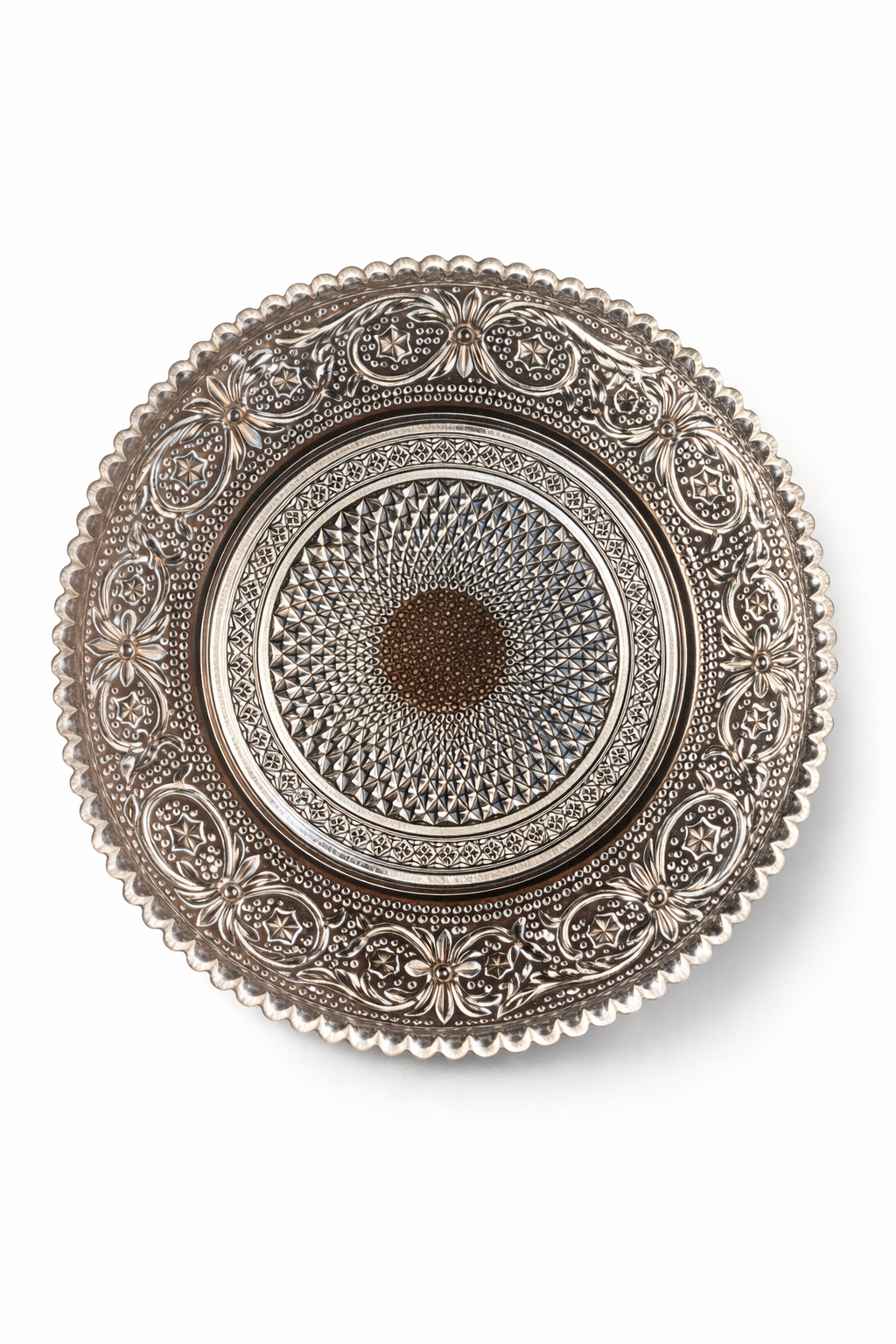 Vintage Pressed Glass Tray – Made in Malaysia