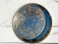 Vintage Silverplate Round Serving Tray – Ornate Etched Floral Design