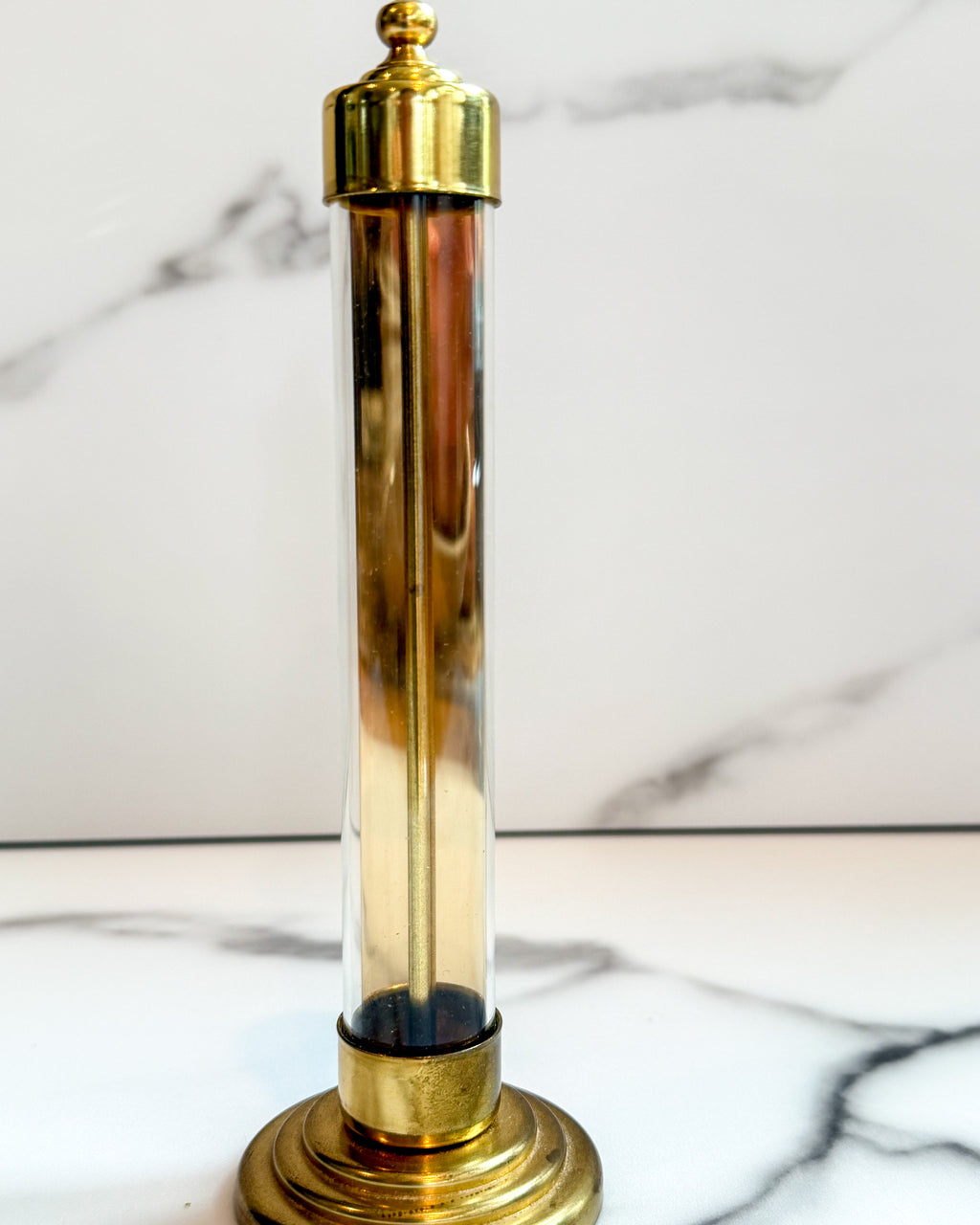 Vintage Conant Custom Brass Thermometer Made in Burlington, VT