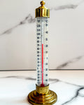 Vintage Conant Custom Brass Thermometer Made in Burlington, VT